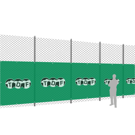 Tennisblende Klassiker | 6 x 2 Meter | bedruckt
