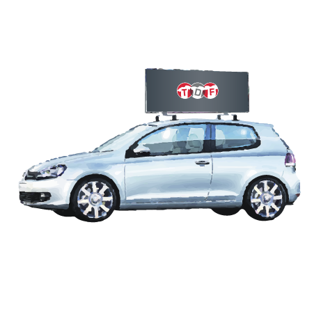 Dachwerbeschild - Promo Drive (fahrbar)