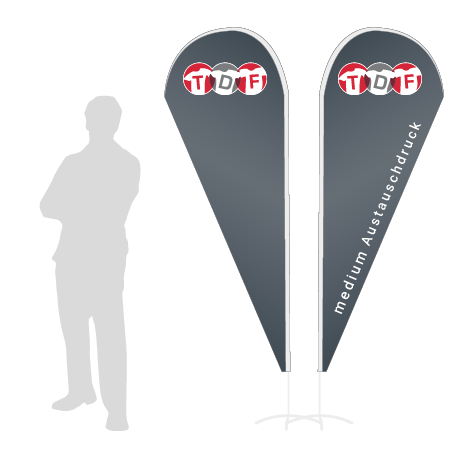 Beachflag Drop Austauschdruck | Medium (280 cm) | beidseitig bedruckt