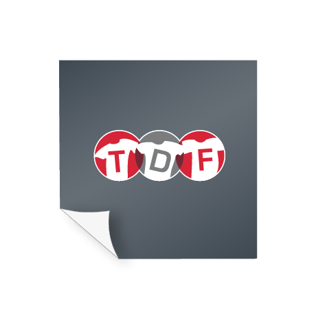 Aufkleber Polymer 2D - weiß und transparent