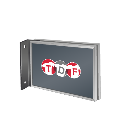 Fahnenschild | System Karlsruhe | DIN A5 quer