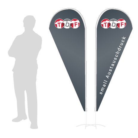 Beachflag Drop Austauschdruck | Small (210 cm) | beidseitig bedruckt