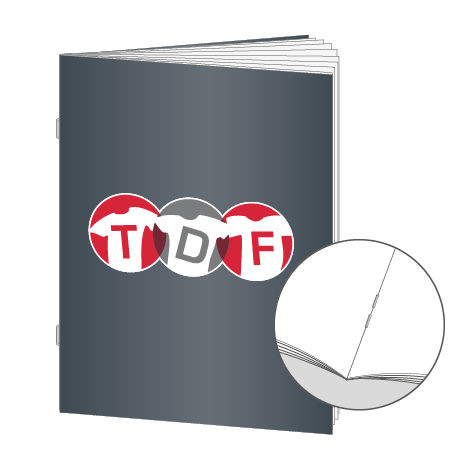 Broschüren Drahtheftung DIN A6