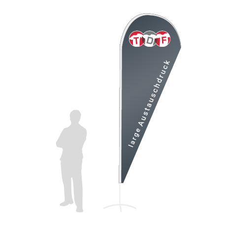 Beachflag Drop Austauschdruck | Large (350 cm) | einseitig bedruckt