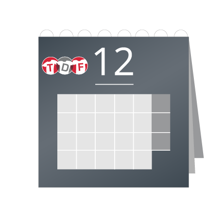 12 Blatt Wandkalender mit Deckblatt