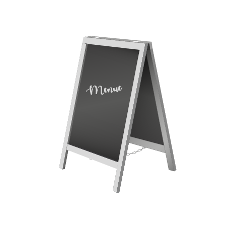 Kundenstopper Kreidetafel | B 55 cm x H 85 cm | ohne Druck