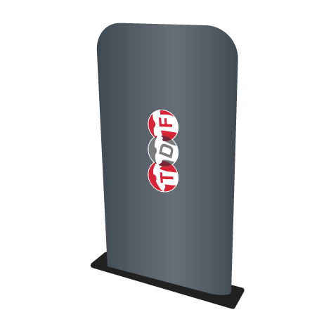 Aufsteller ZIPP | B 120 cm x H 238 cm | bedruckt