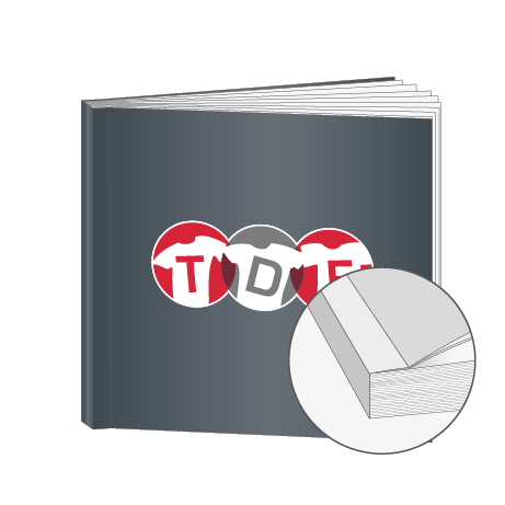 Broschüren Klebebindung Quadrat