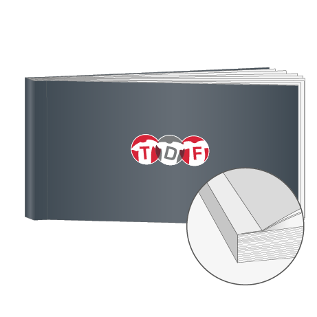 Broschüren Klebebindung DIN lang