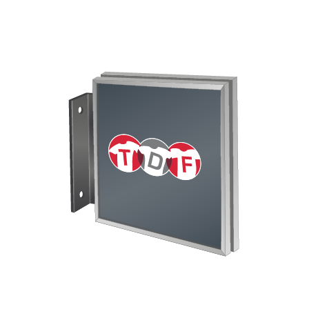 Fahnenschild | System Karlsruhe | 21 cm x 21 cm