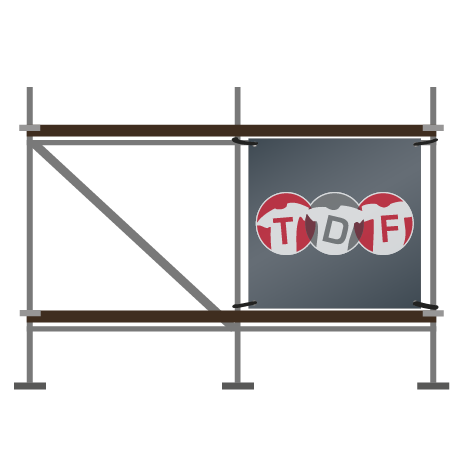 Gerüstbanner | B 250 cm x H 100 cm | einseitig bedruckt
