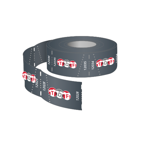 Rolleneintrittskarten (1000 Abrisse) Individualdruck