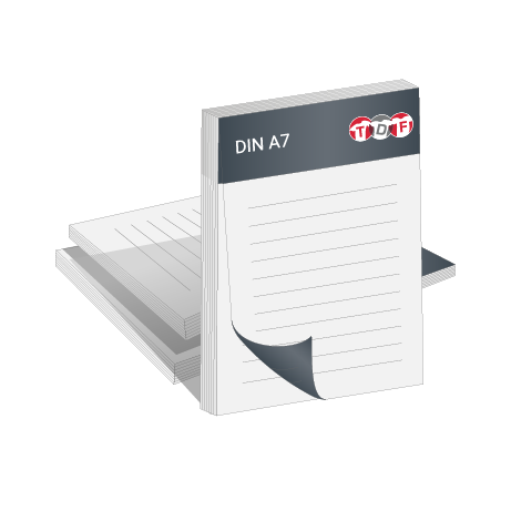 Blöcke ohne Deckblatt | DIN A7 | beidseitig bedruckt