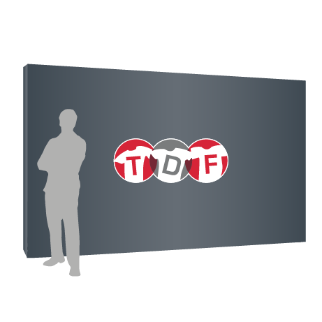 Textilfaltwand | 5 x 3 Felder gerade | einseitig bedruckt