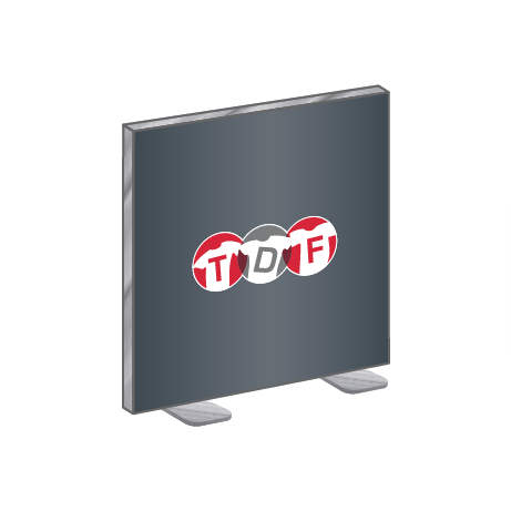 Textilspannrahmen freistehend | B 300 cm x H 200,5 cm | bedruckt