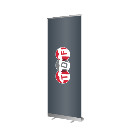 Roll-Up Budget | B 60 cm x H 200 cm | einseitig bedruckt