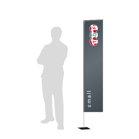 Beachflag Rechteck | Small (200 cm) | einseitig bedruckt