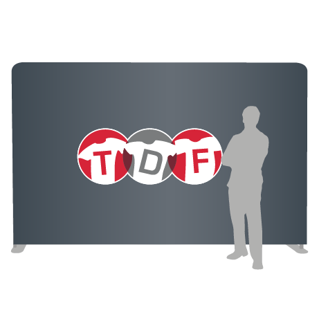 Textilwand ALU | 400er gerade | einseitig bedruckt