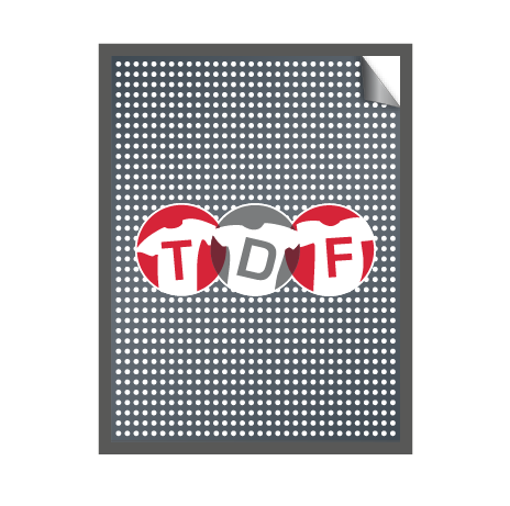 Aufkleber Fensterlochfolie - mit KFZ Zulassung