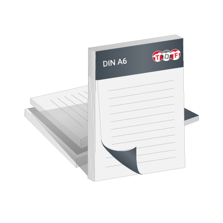 Blöcke ohne Deckblatt | DIN A6 | beidseitig bedruckt