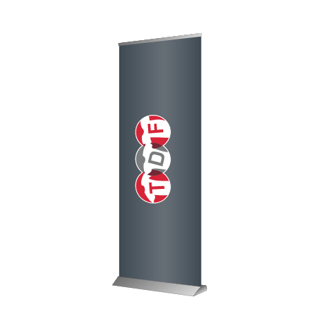 Roll-Up Deluxe | B 85 cm x H 153 - 200 cm | einseitig bedruckt