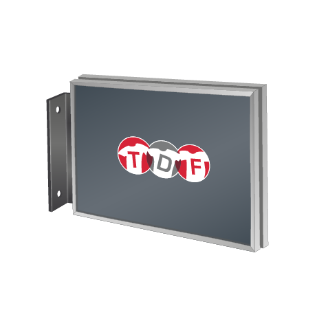 Fahnenschild | System Karlsruhe | DIN A4 quer