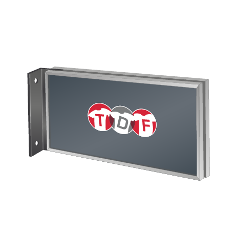 Fahnenschild | System Karlsruhe | 29,7 cm x 15 cm