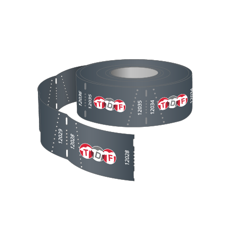 Rolleneintrittskarten (500 Abrisse) Individualdruck